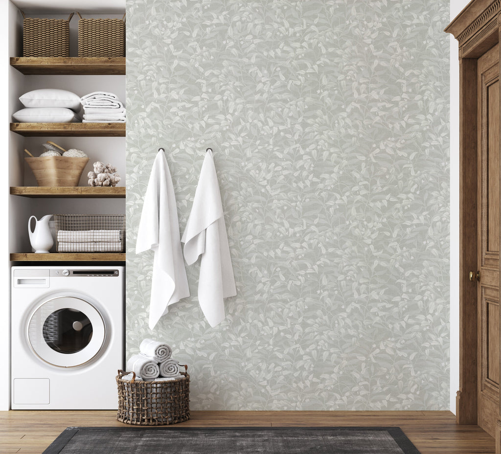 Hollins Cottagecore Floral Wallpaper Transitional Style