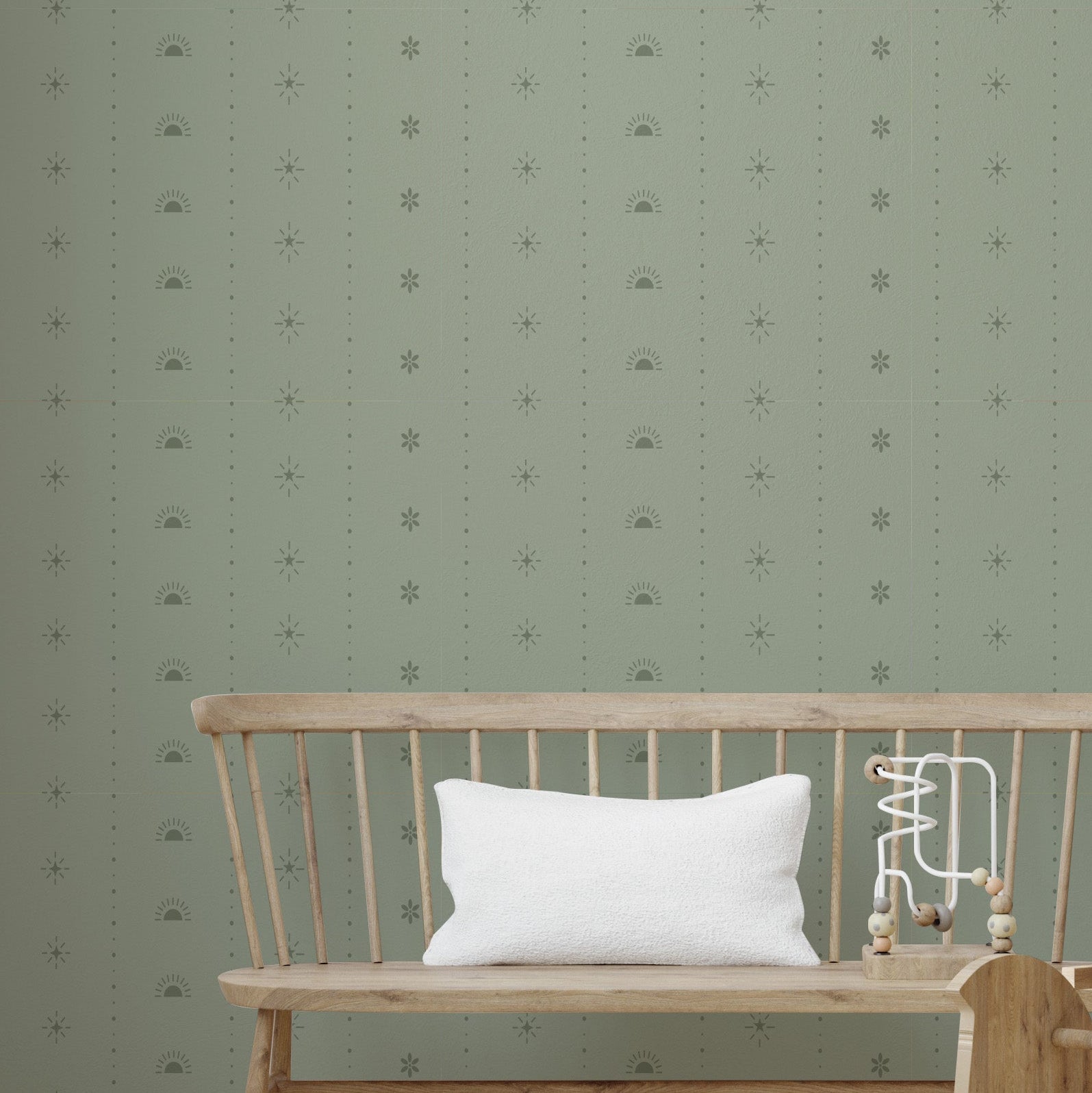 Hazen patterned peel and stick wallpaper by Danielle Chandler