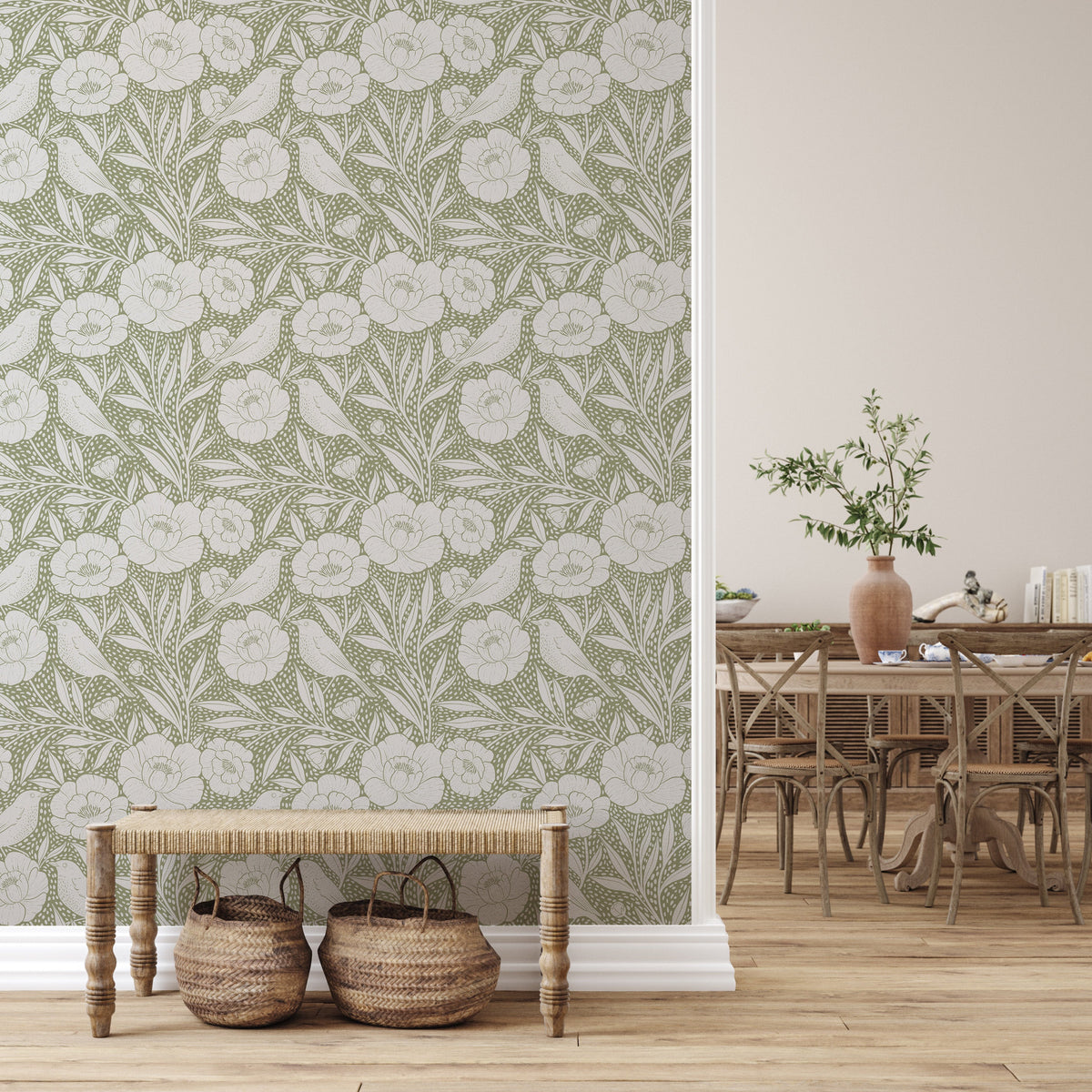 Charlene Wallpaper by Claire's Creative Forest