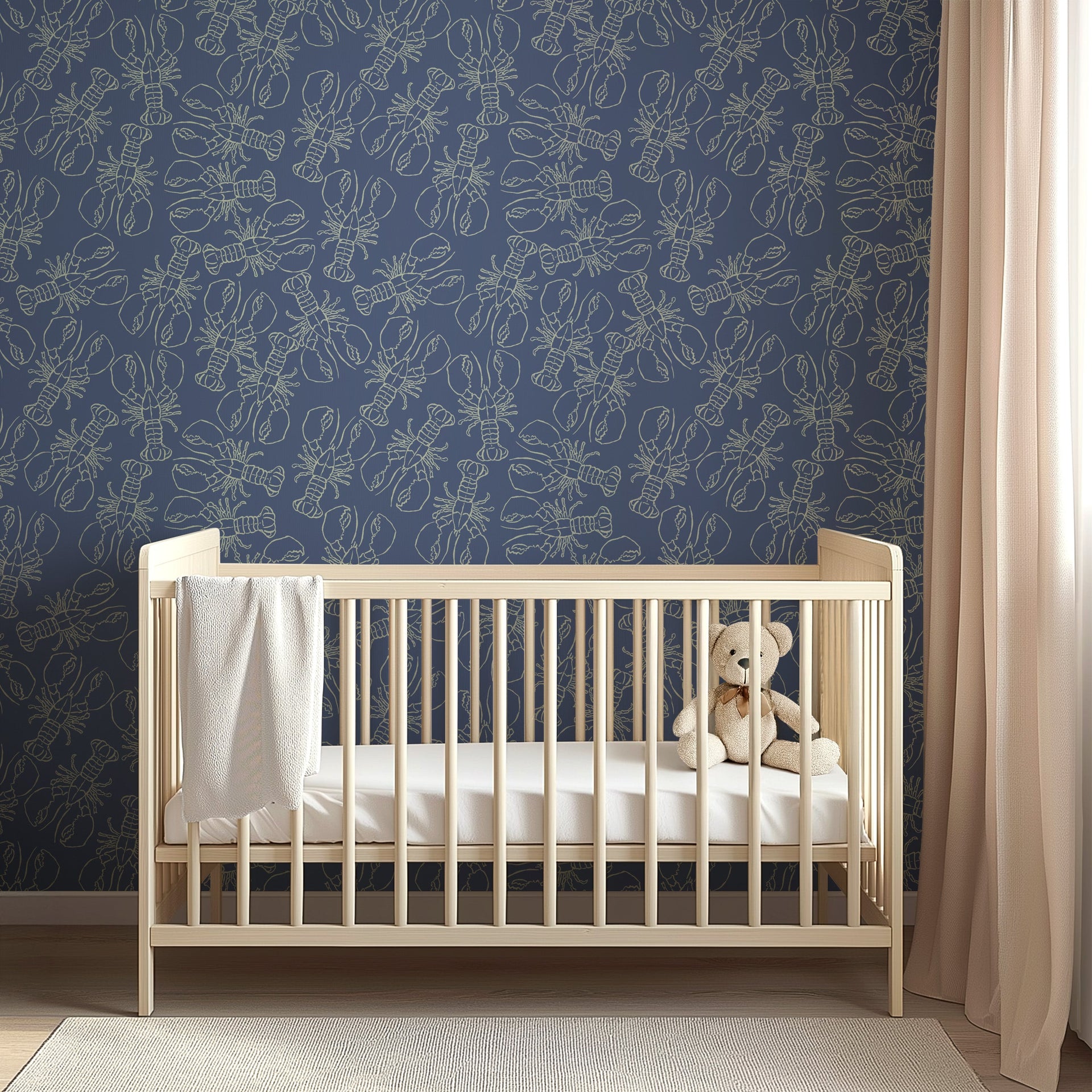 Lachlan Animal Print Wallpaper - Coastal Whimsical Decor