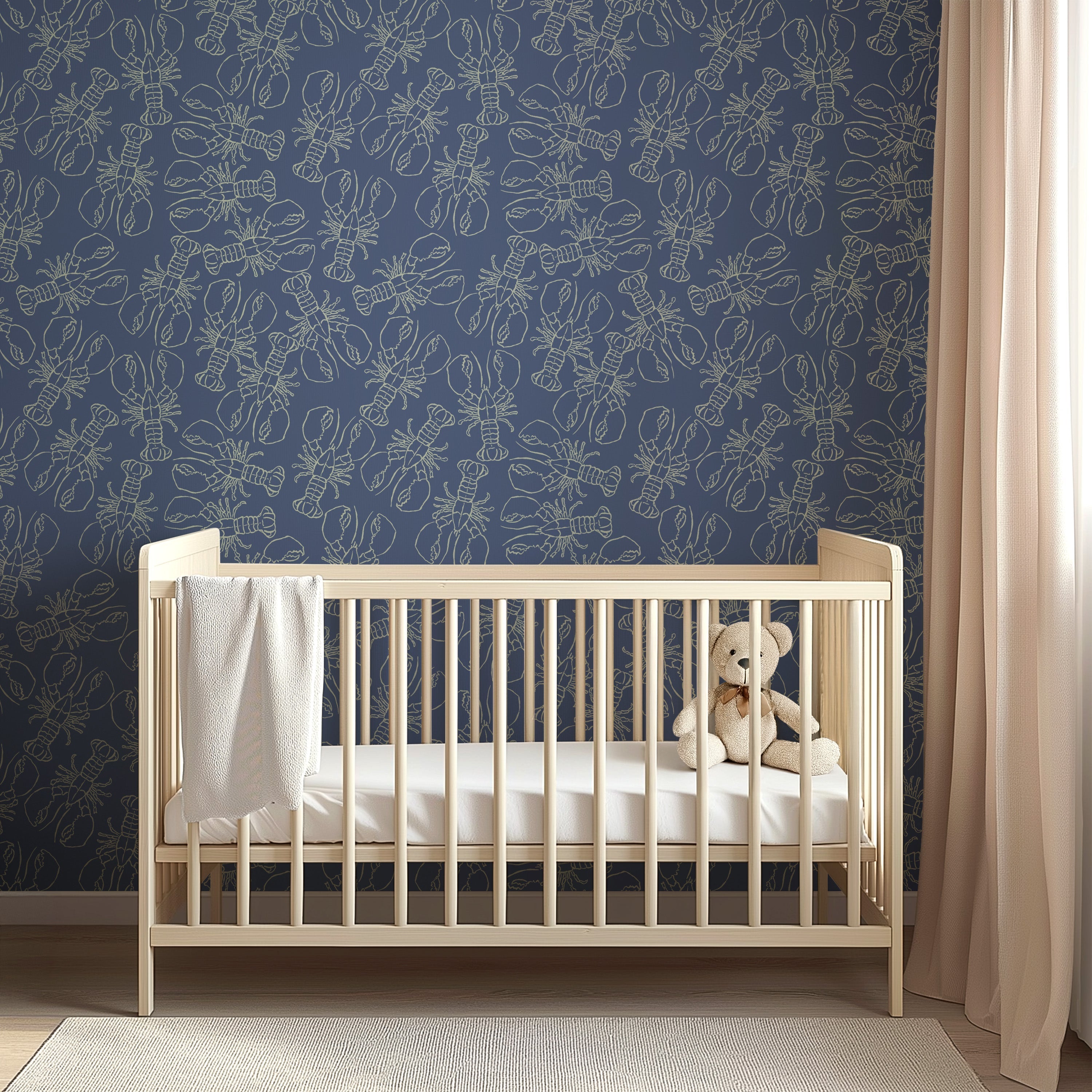 Lachlan Animal Print Wallpaper - Coastal Whimsical Decor