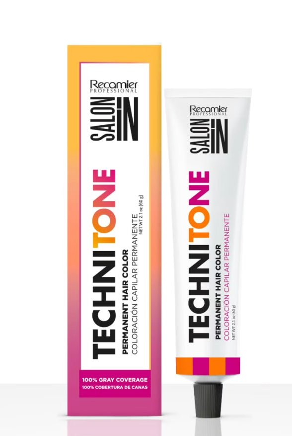 Salon In Techni-Tone Permanent Hair Color Creme in Medium Natural Blonde packaging