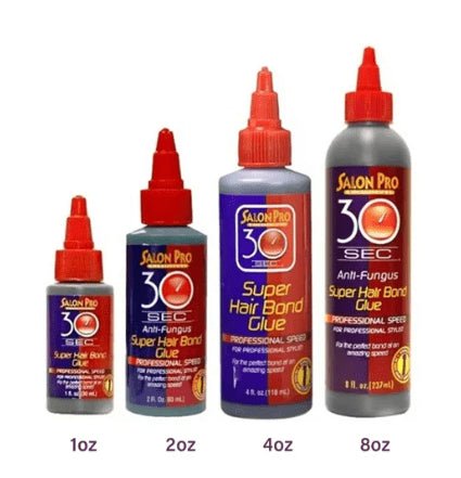 Salon Pro 30 Sec Super Hair Bonding Glue bottle for hair extensions