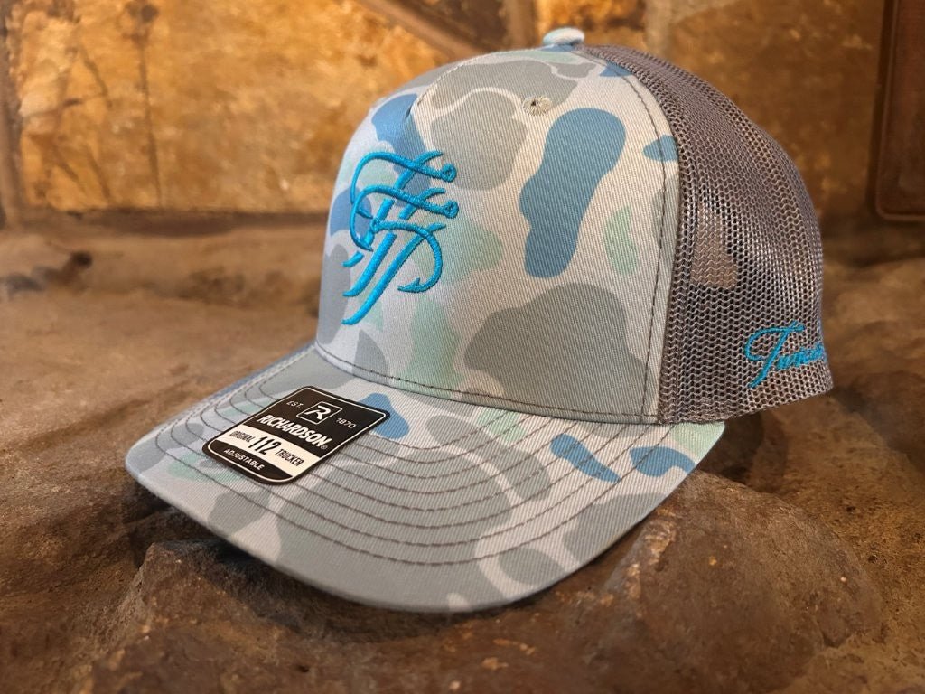 Custom Embroidered Trucker Hat in Camouflage