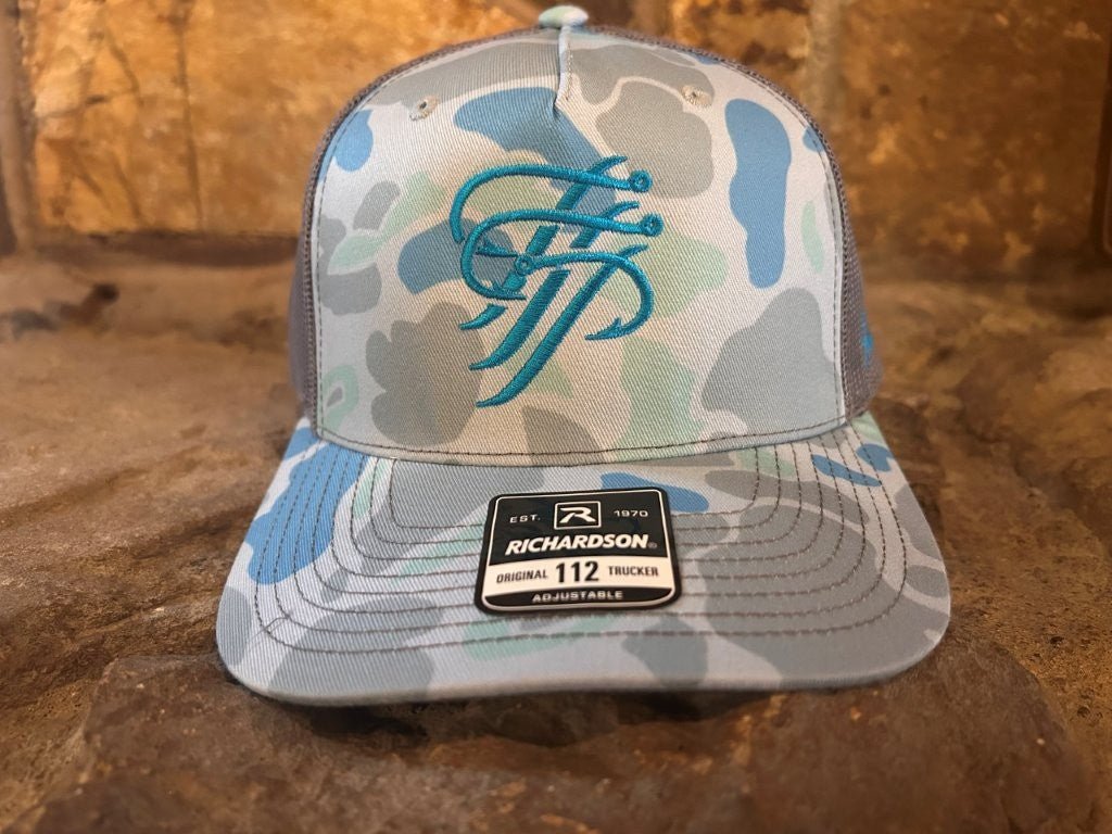 Custom Embroidered Trucker Hat in Camouflage