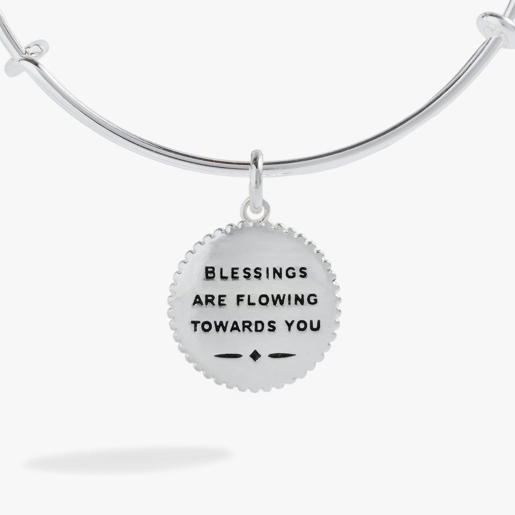 Sand Dollar Charm Bangle in Gold and Silver Coastal Jewelry