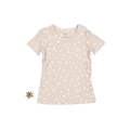 The Printed Short Sleeve Tee - Sand Petal