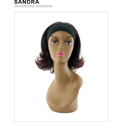Sandra Synthetic Wig in Black and Dark Brown