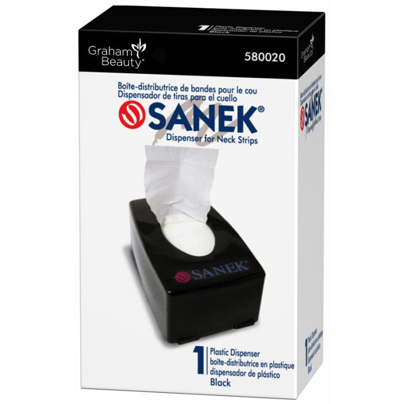 Black Sanek Neck Strip Dispenser Salon Barber Supply (#49356)