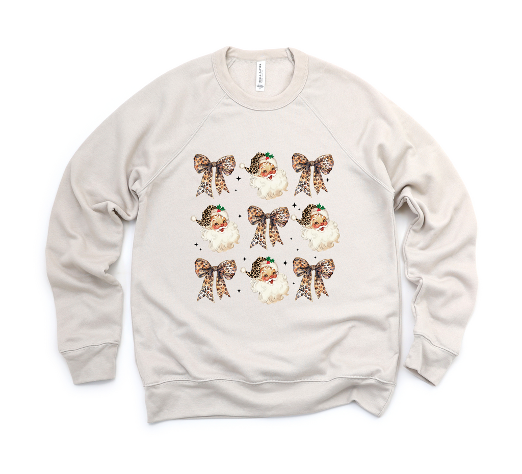 Santa Coquette Bows Tee or Sweatshirt