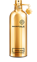 Montale Santal Wood Eau de Parfum 3.4 oz bottle in metallic gold