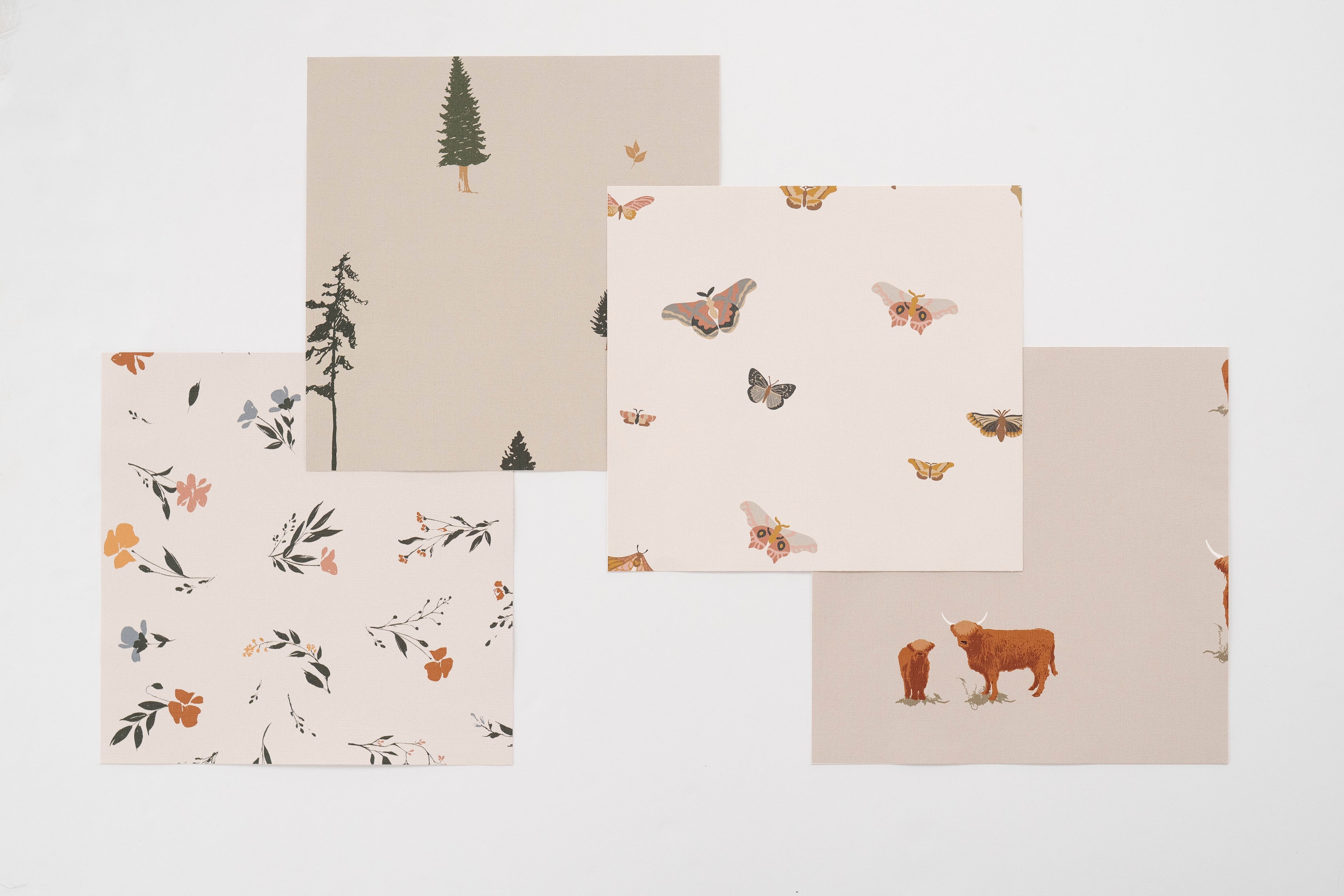 Fleurs Wallpaper Decorative Floral Print for Nursery and Home