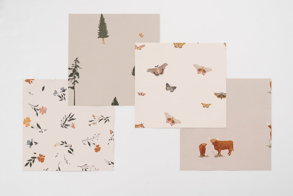 Fleurs Wallpaper Decorative Floral Print for Nursery and Home
