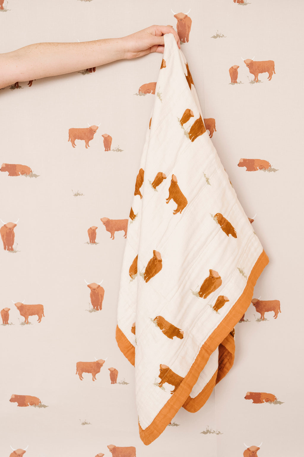 Cow Print Nursery Wallpaper Peel and Stick Wall Decor