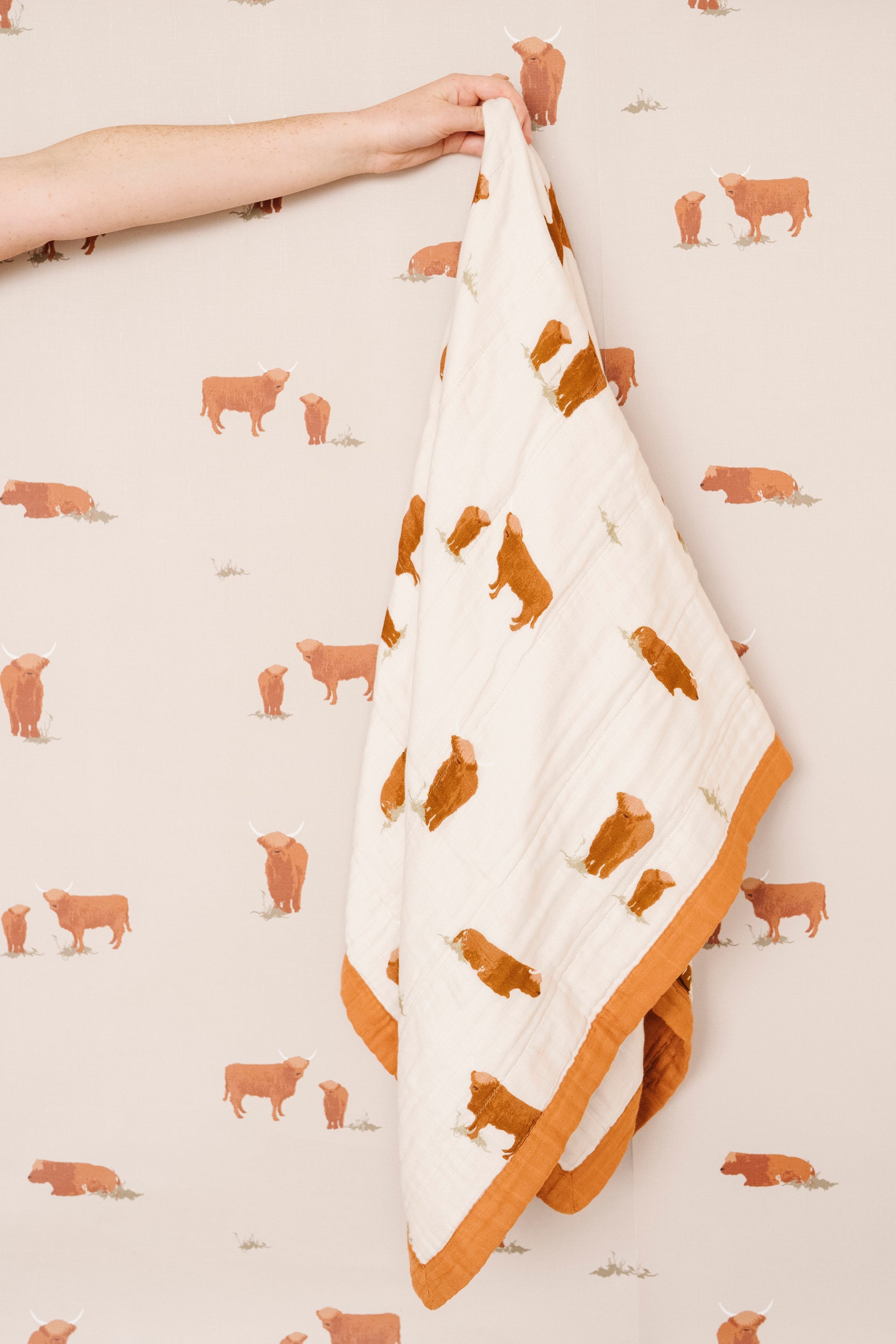 Cow Print Nursery Wallpaper Peel and Stick Wall Decor
