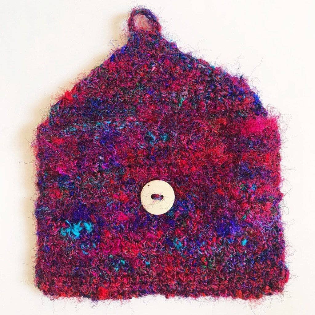 Sari Not Sorry Artisan Crochet Clutch DIY Kit - Premium Silk Yarn