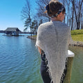 Elegant off-white knit sarong for beach and coastal wear