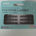 24 black lightweight reusable lash clusters for natural volume and length