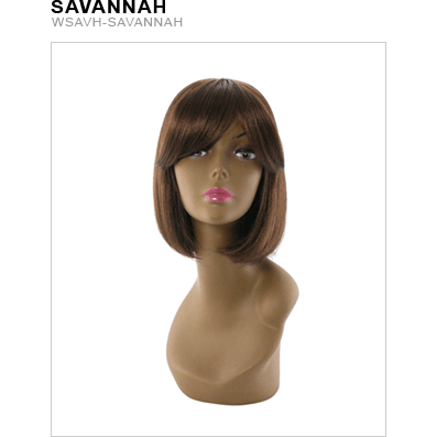 Savannah Synthetic Wig in Medium Chestnut Brown - Classic Style