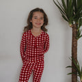 Bamboo Two Piece Pajamas | Scarlet Gingham