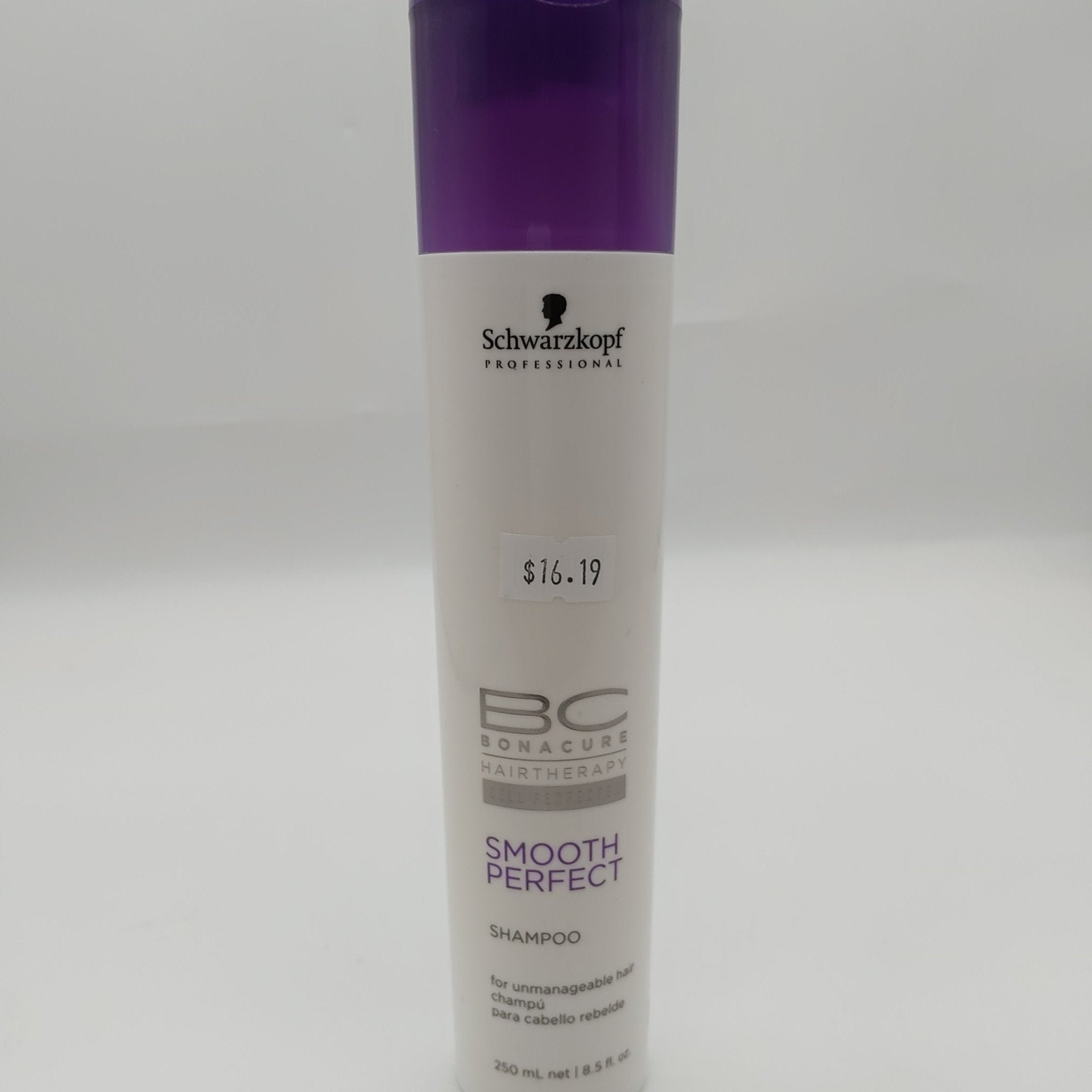 Schwarzkopf BC Bonacure Smooth Perfect Shampoo 8.5 oz bottle for frizz control