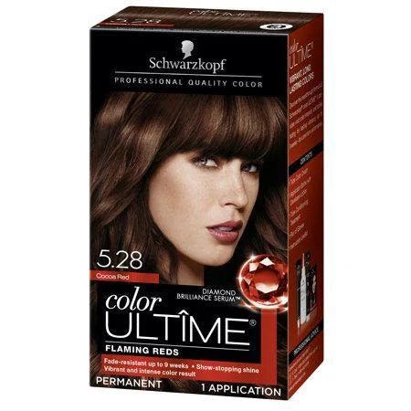 Box of Schwarzkopf Color Ultime Permanent Hair Color Cream in Red.