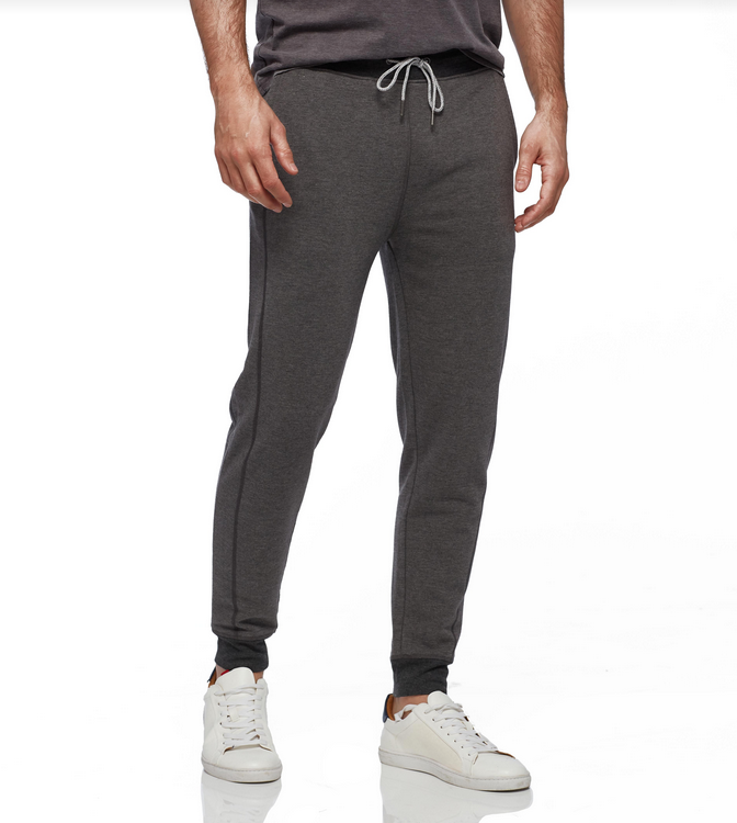 Men's Victory Performance Joggers in dark heathered charcoal grey with tapered ankle-length fit