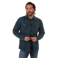 Close-up of the Leon Quilted Flannel Jacket showing the quilted fabric texture and construction.