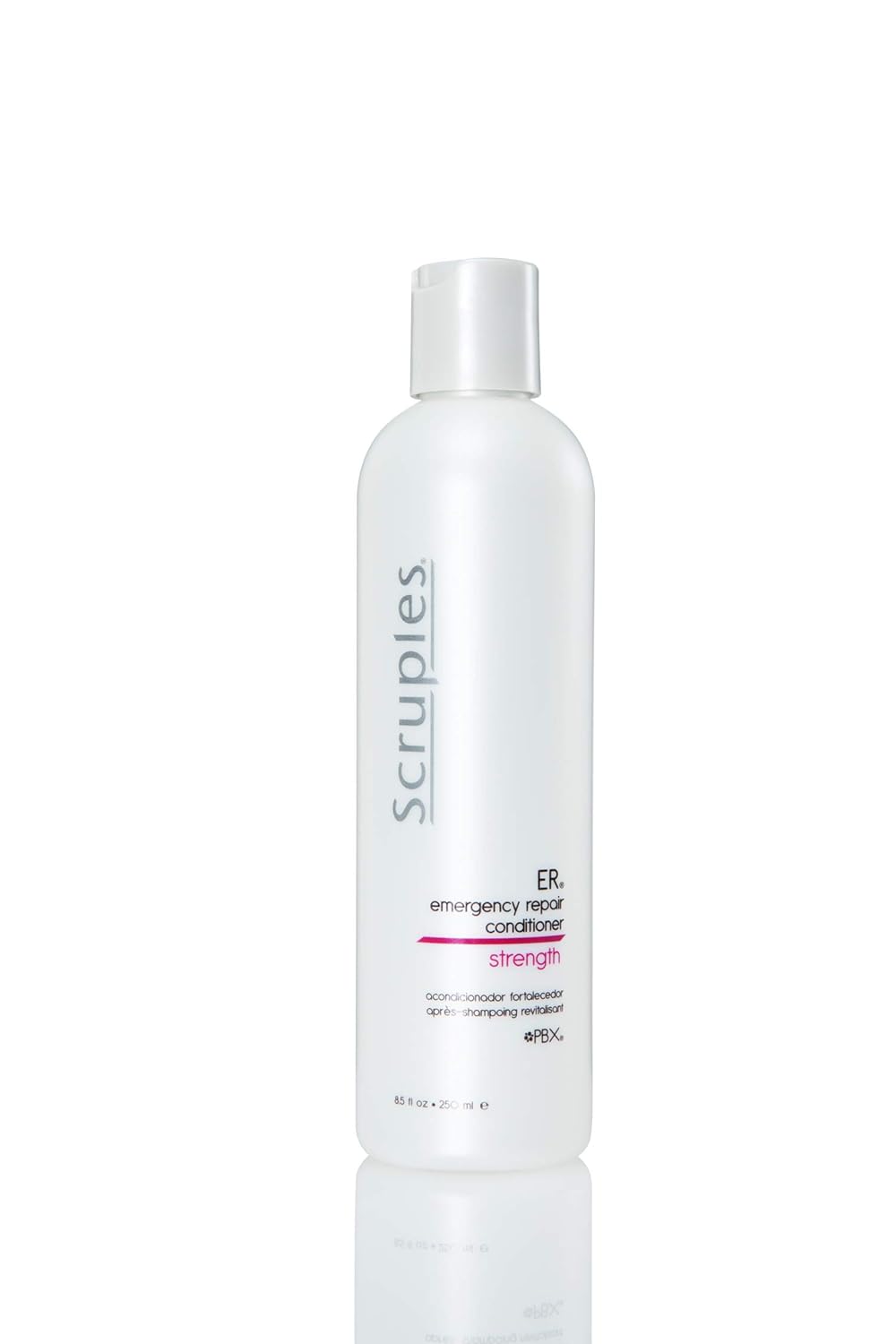 8.5 oz bottle of Scruples ER Emergency Repair Conditioner for damaged hair