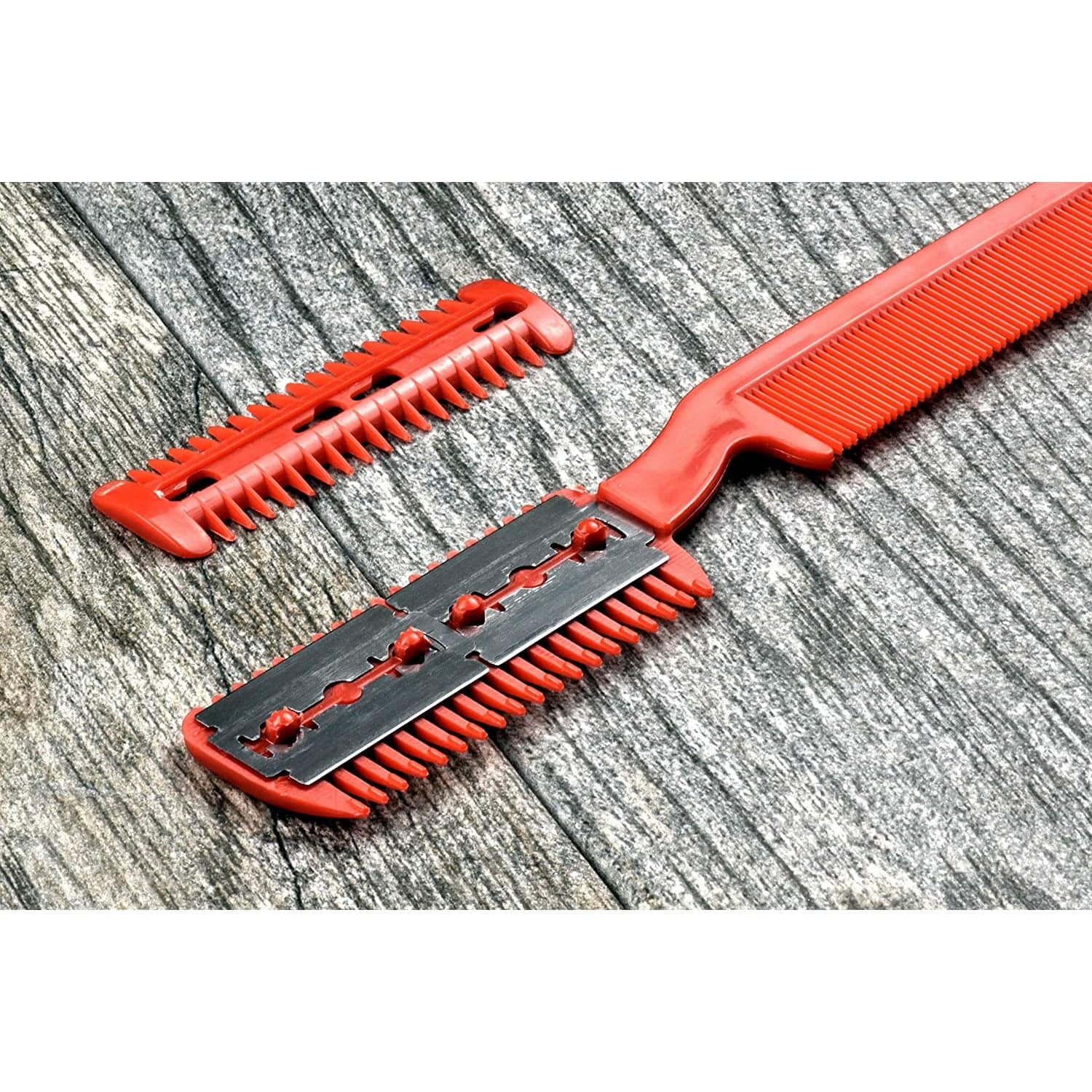 Razor Comb Hair Trimmer with 5 Extra Blades for Precision Styling