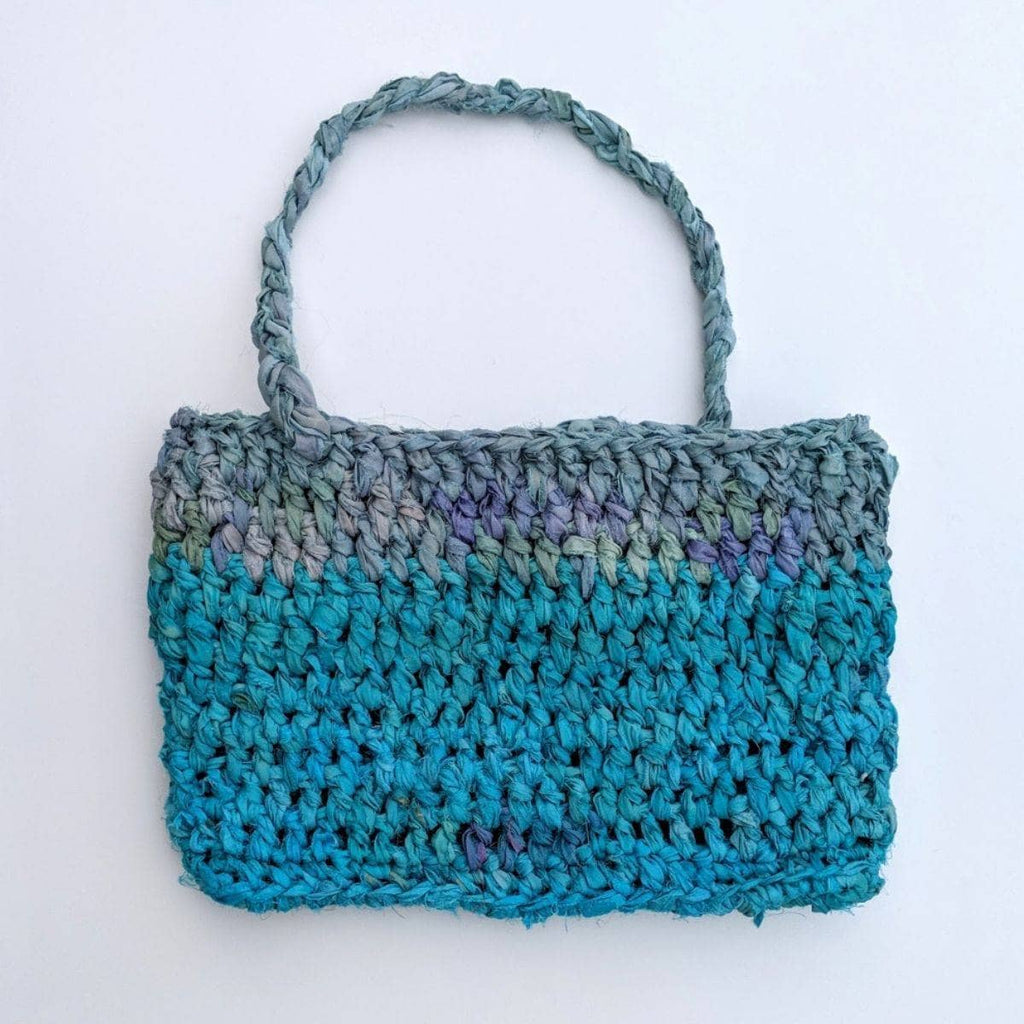 Sea Waves Beach Bag Crochet Kit - Bohemian Coastal Knit Tote
