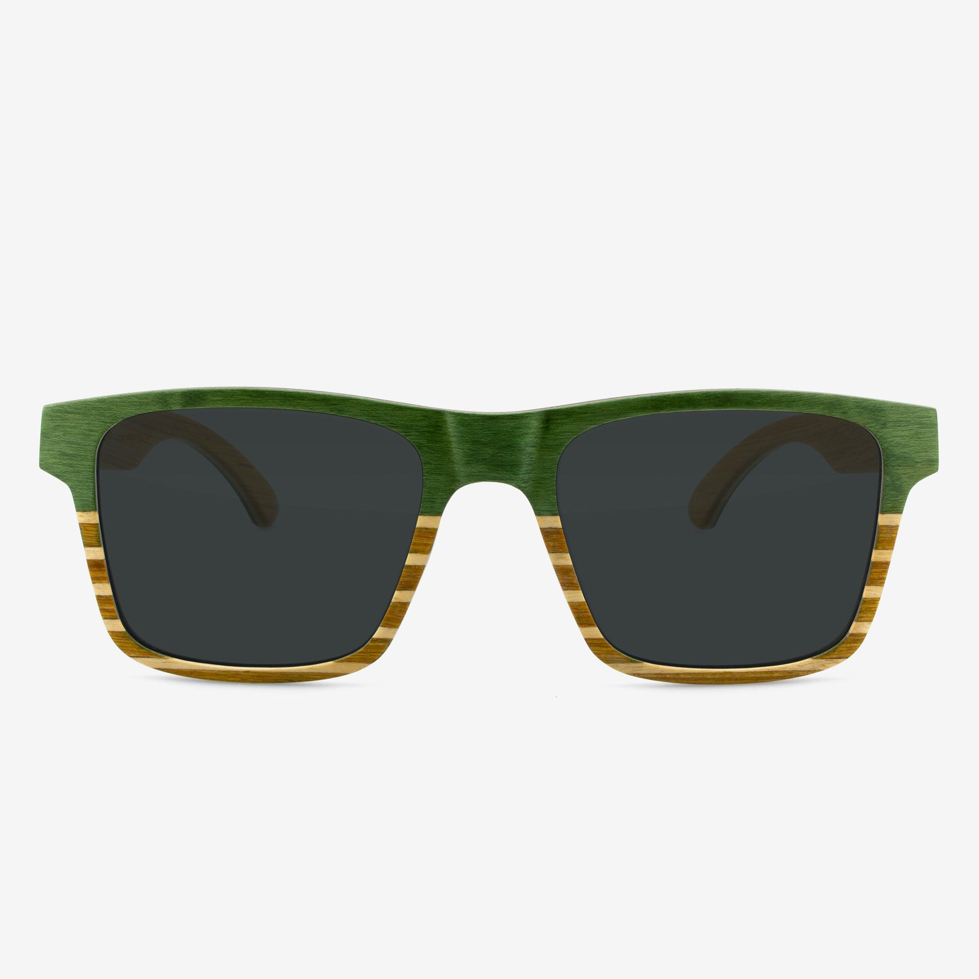 Sebastian Maritime unisex sunglasses in carbon fiber and wood featuring a minimalist design.