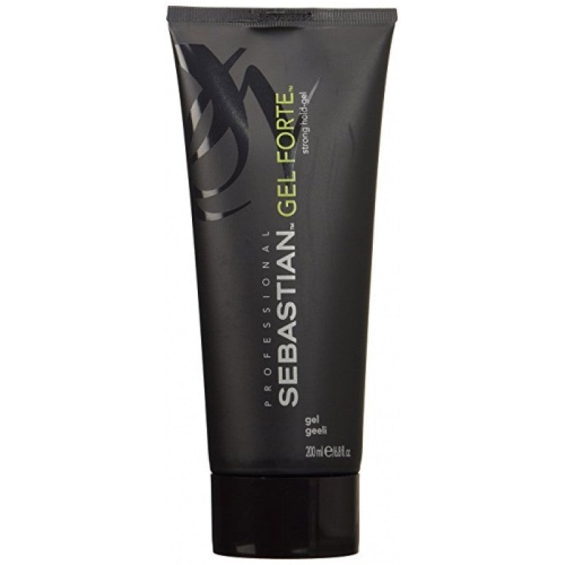 A 6 oz bottle of Sebastian Gel Forte for strong hold and pearlized shine.