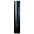 Sebastian Shaper Fierce 10.6 oz hairspray in a sleek black bottle with violet branding.