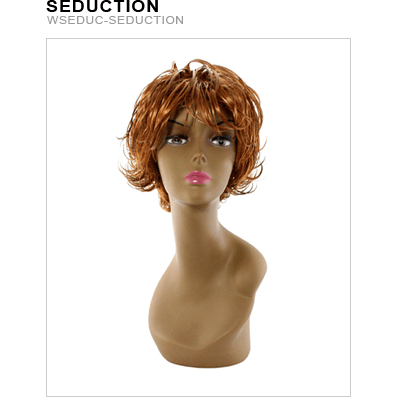 Seduction Synthetic Wig in Copper and Auburn Shades