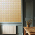 Selma wallpaper pattern by Annalee Beck on a bedroom accent wall