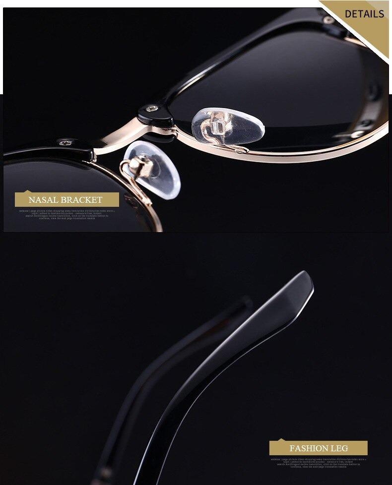 Semi-Rimless Polarized Driving Sunglasses for Men Business Style