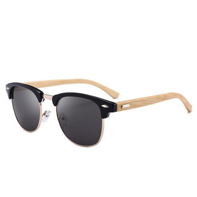 Semi-Rimless Polarized Driving Sunglasses for Men Business Style