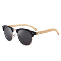 Semi-Rimless Polarized Driving Sunglasses for Men Business Style