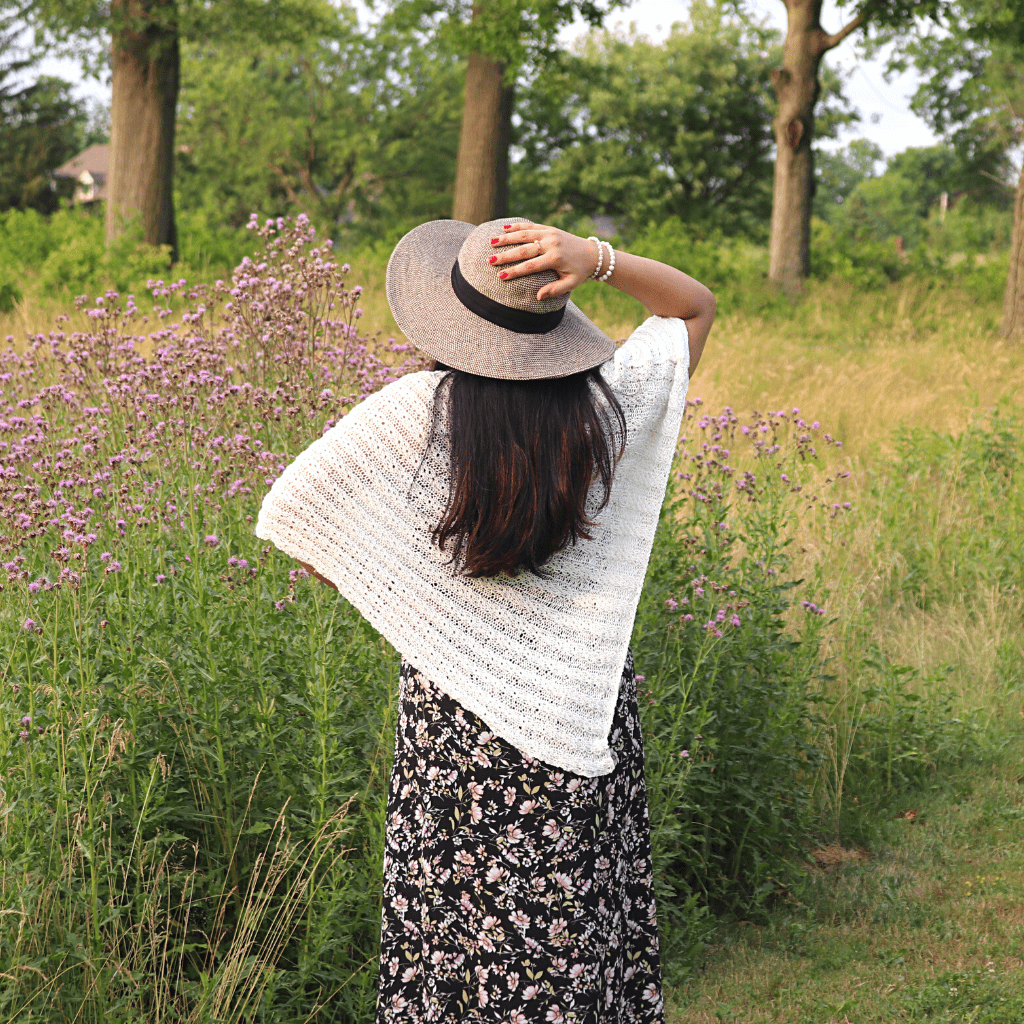 Serene Simplicity Poncho Knitting Pattern - Intermediate Level