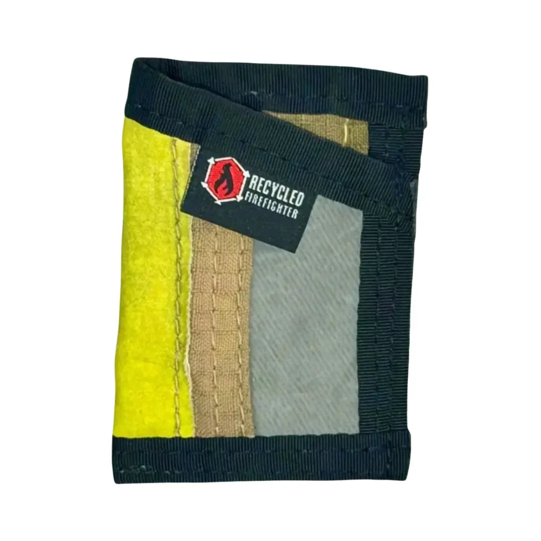 Minimalist Bunker Gear Front Pocket Wallet - Tan, Black, Red