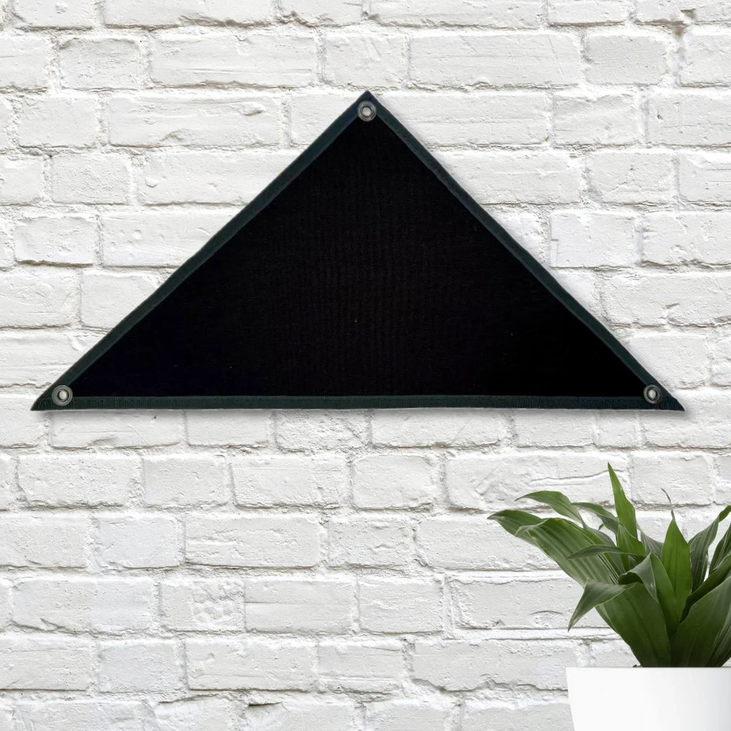 Service Star Triangle Flag Wall Art - Industrial Fire Hose Decor