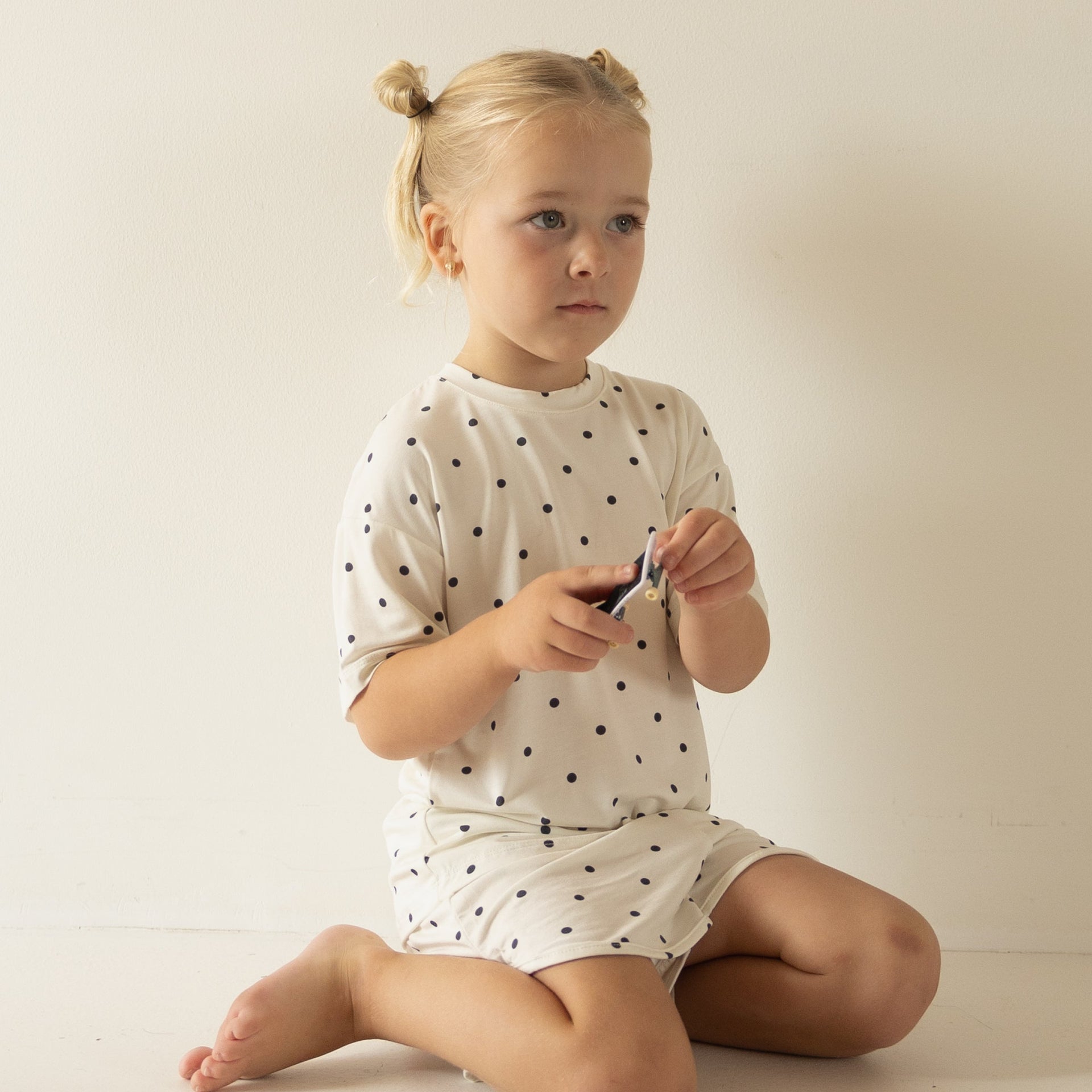 Annie Girl's Bamboo Short Set – Matching Mini Loungewear