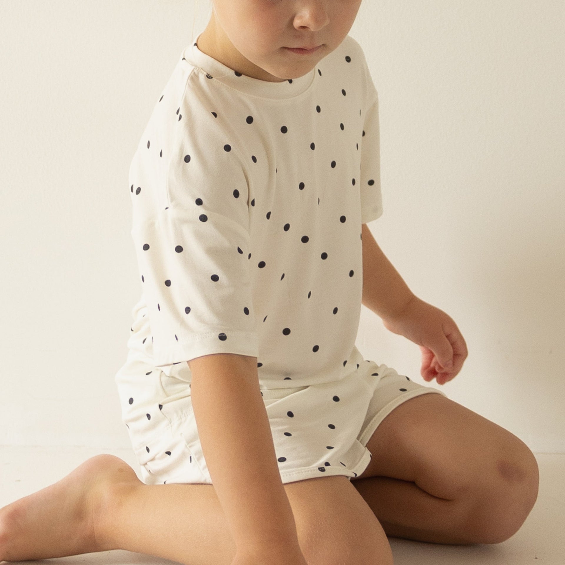 Annie Girl's Bamboo Short Set – Matching Mini Loungewear