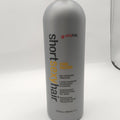 Bottle of Short Sexy Hair Cool Factor Daily Refreshing Conditioner, grey and orange packaging, 33.8 oz.