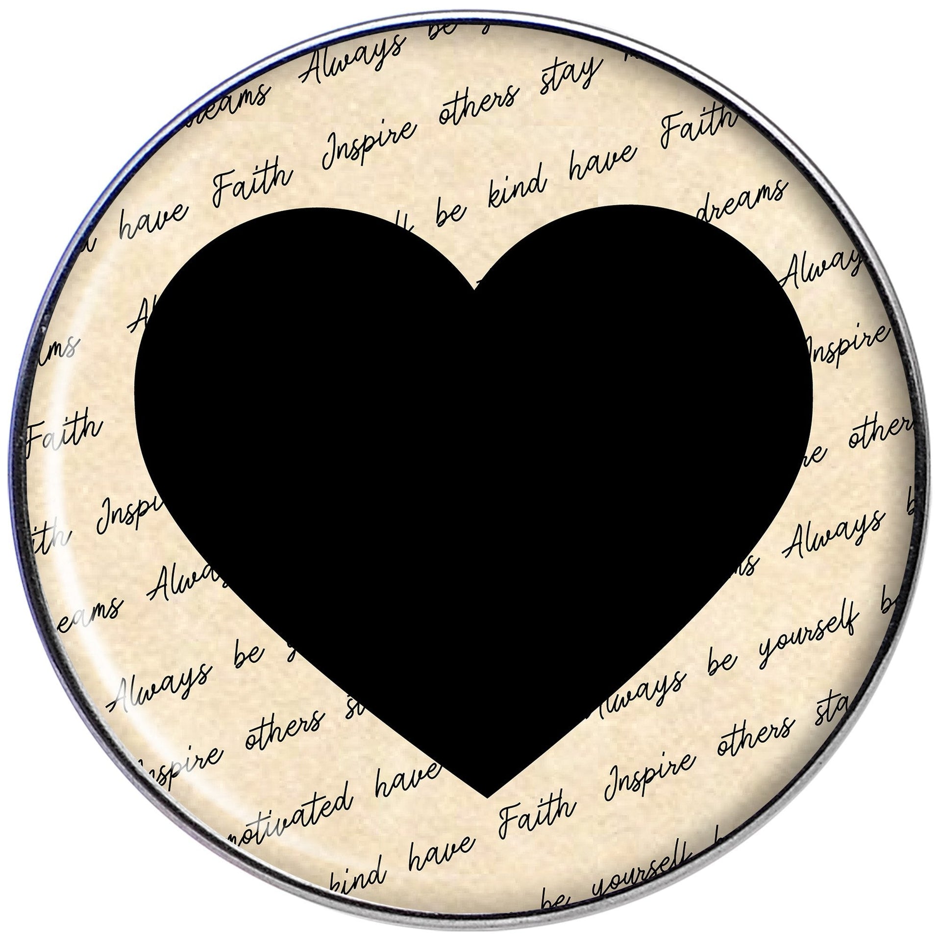 Love Letter Black Heart Tragus Cartilage Earring
