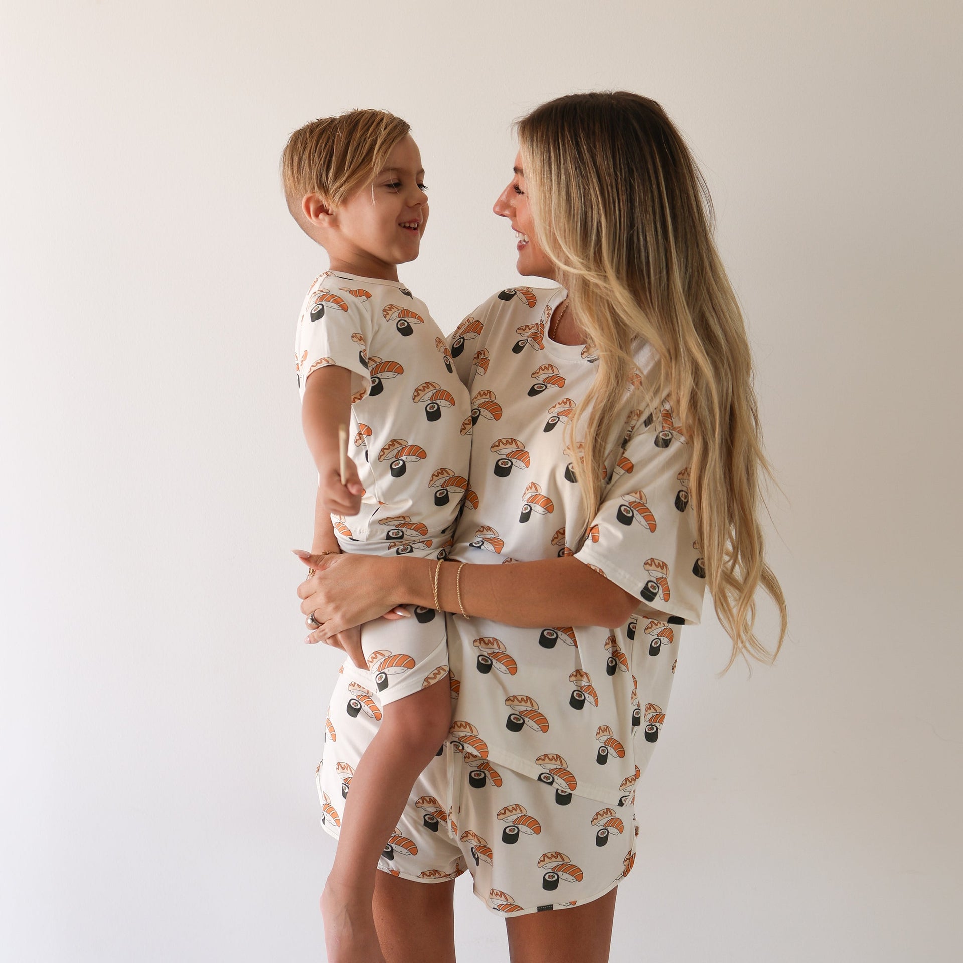 Women's Sushi Print Bamboo Short Set Loungewear - Image 6