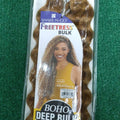 Pack of Freetress Boho Deep Bulk 22-inch synthetic braiding hair in honey blonde color 27.