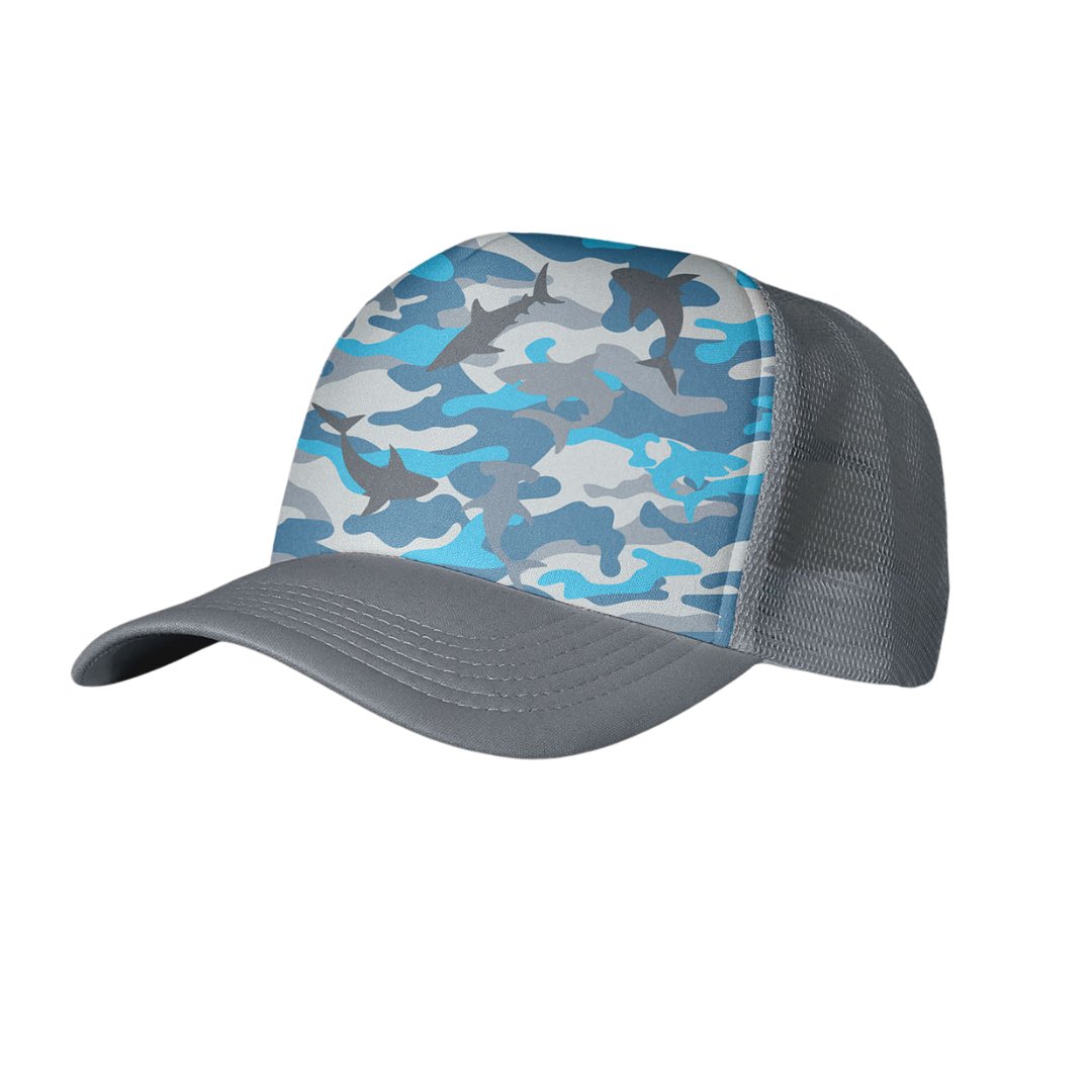 Shark Camo Toddler Trucker Hat