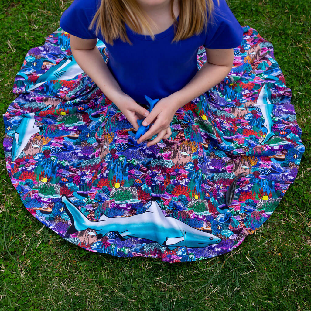 Shark Reef print women's dress from Casual Chic